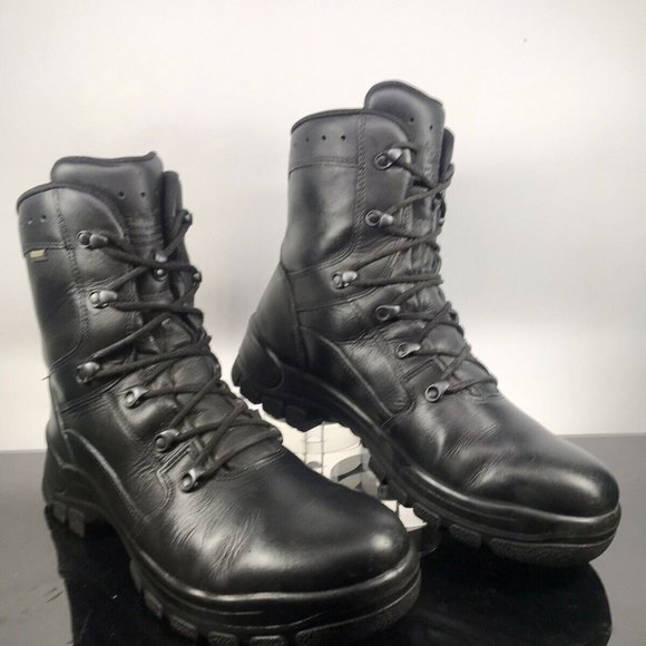Haix AirPower P7 9” Tactical GoreTex Black Leather Boots + Brand New Insoles - Picture 4 of 15
